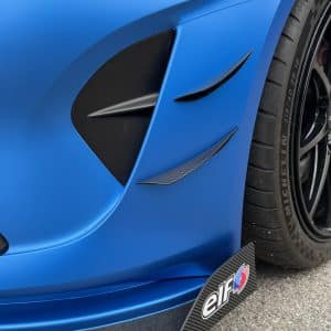 Becs de canards PVC look carbone